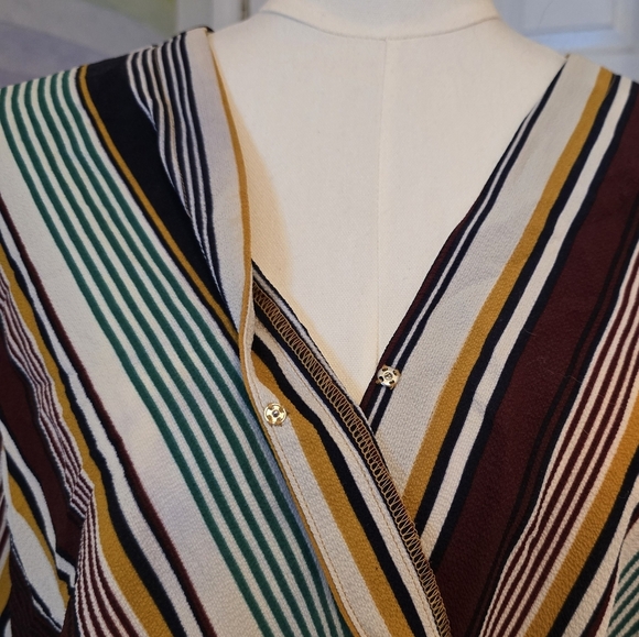 Apt 9 | Large | Striped Wrap Shirt - Picture 4 of 10